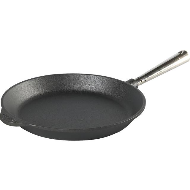 Stekpanna Gjutjärn 26 cm Stålhandtag - Svart (26 cm)
