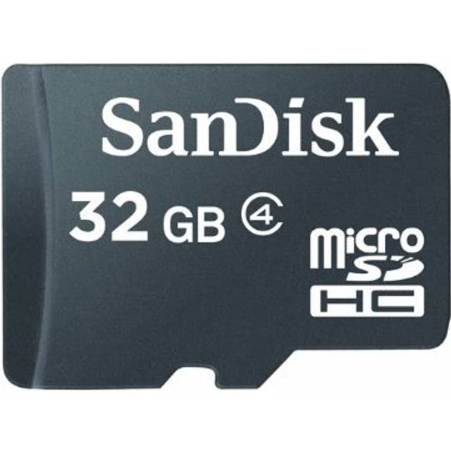 32GB SanDisk Class 4 microSD Card & Adaptor