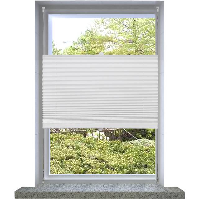 vidaXL Plisse Blind 110x100cm White Pleated Blind