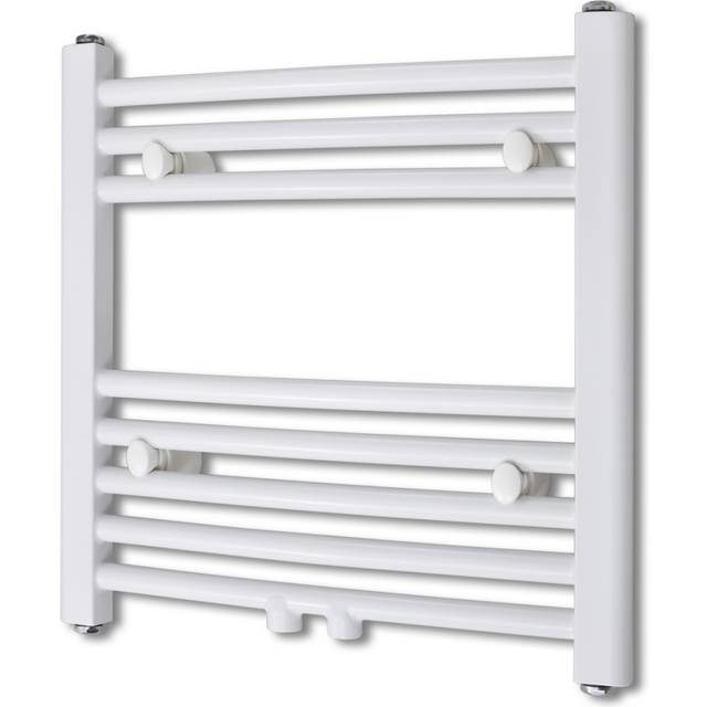 vidaXL Bathroom Radiator Central Heating Towel Rail Curve 480 x 480 mm - White