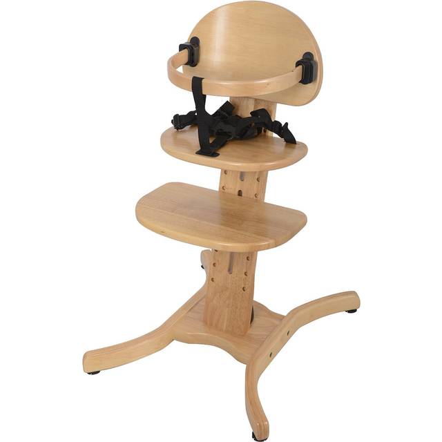 East Coast Curved multi-height Highchair - Natural