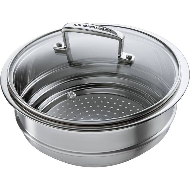 Le Creuset 3Ply Stainless Steel Multi-steamer with Glass Lid