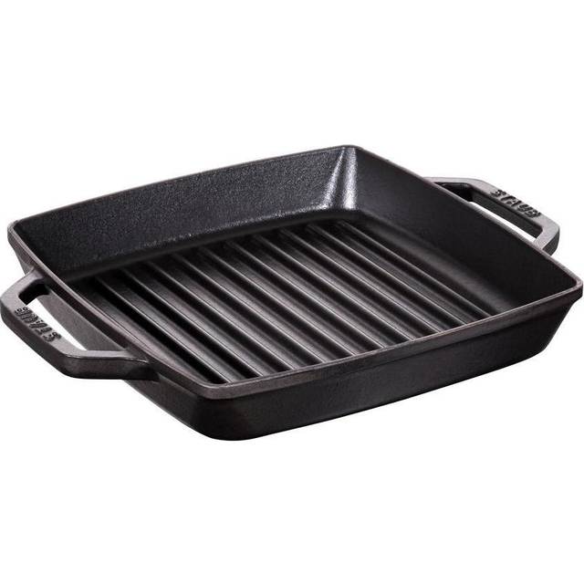 STAUB Staub Pure grill pan cast iron square black 23 cm