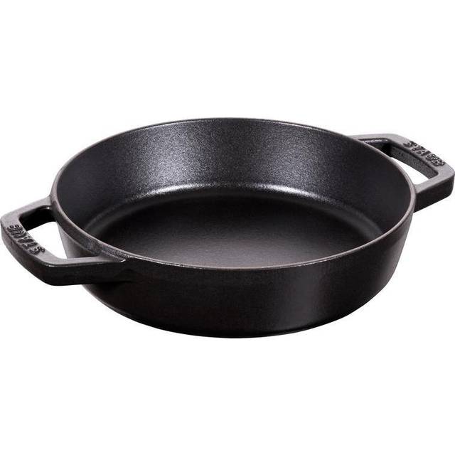 Staub Cast Iron Frying Pan with Two Handles - 20 cm, Graphite