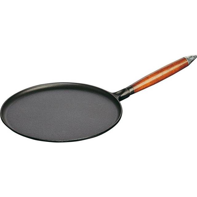 STAUB Vintage pancake pan with wooden handle Ø28 cm Black