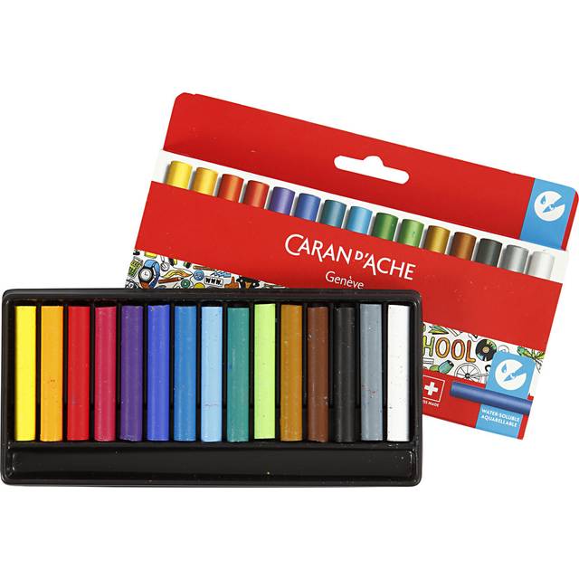 Caran d'Ache Swisscolor Akvarellkritor 15-set