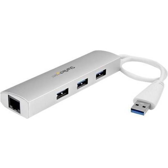 StarTech.com 3 Port USB Hub Aluminum Compact USB 3.0 Hub for Mac