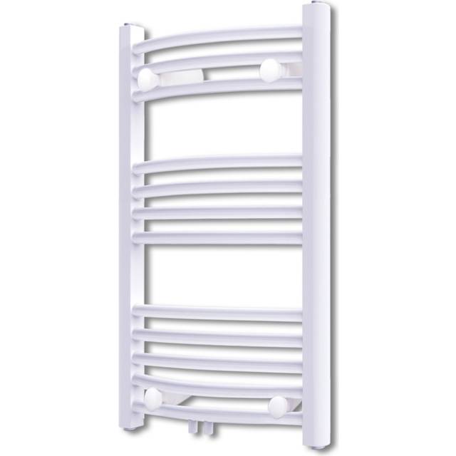 vidaXL Bathroom Radiator Central Heating Towel Rail Curve 500 x 764 mm - White