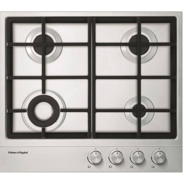 Fisher & Paykel CG604DNGX1 Gas Hob, Stainless Steel