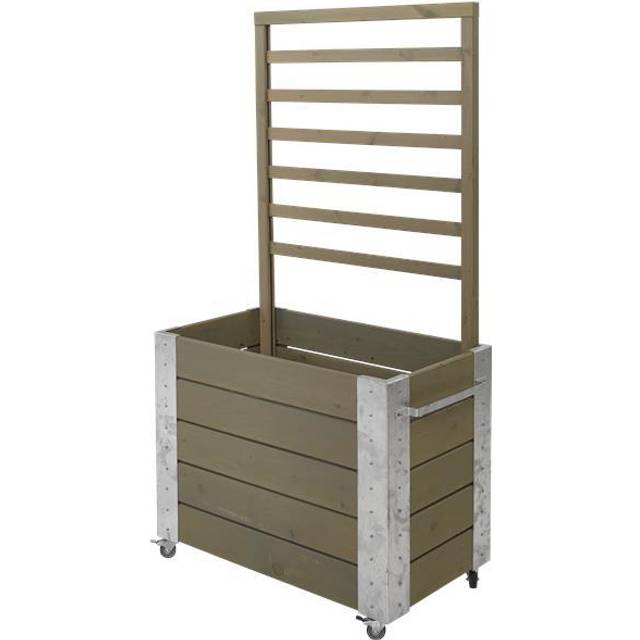 Planteringslåda Plus Cubic Med Spaljé Svart 87X50X155 Cm