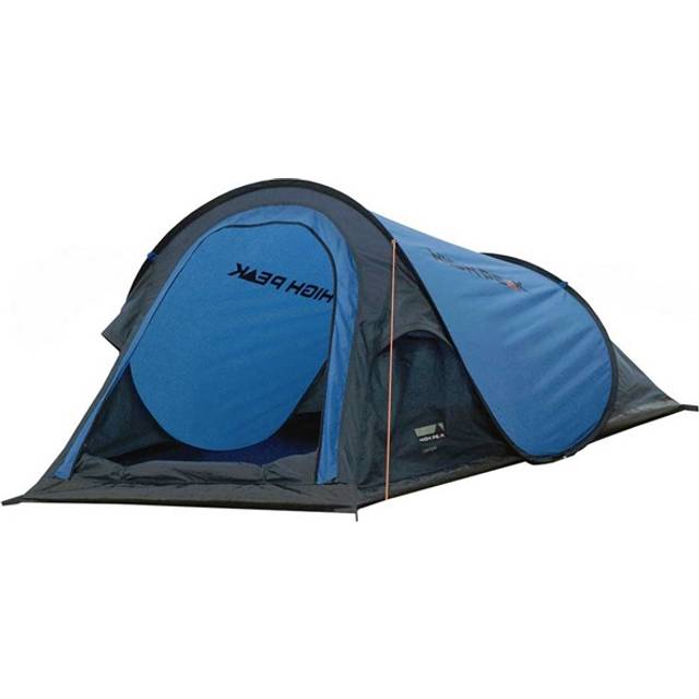 High Peak Campo 2 Pop Up 2 Person Festival Tent with Tub Base Super Lightweight Quick Release Pop Up Tent 1500mm Waterproof UV 60 Sun Protection