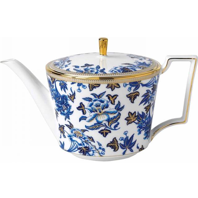Wedgwood Hibiscus tea pot floral