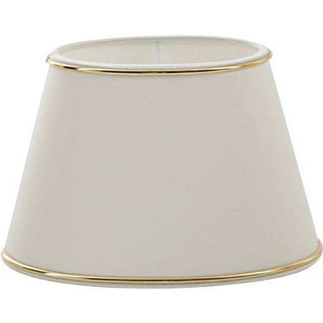 Chintz skärmar kant oval beige/guld (33cm)