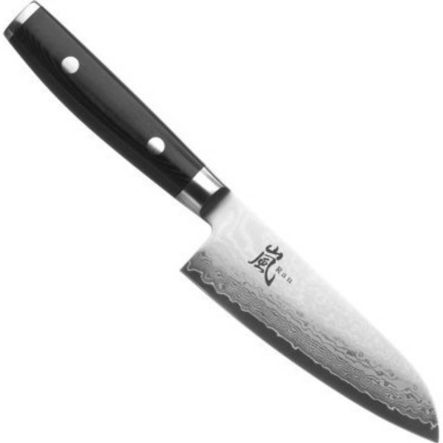 Ran Santokukniv 12,5 cm - Stål och svart