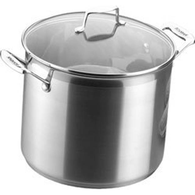 Scanpan Impact 7.2L Stockpot with Lid, Silver