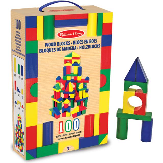 Melissa & Doug Wood Blocks - One Colour