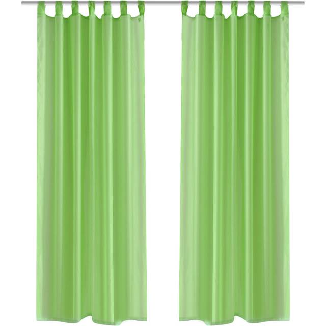 vidaXL Voile Curtains 2 pcs 140x175 cm Royal Blue