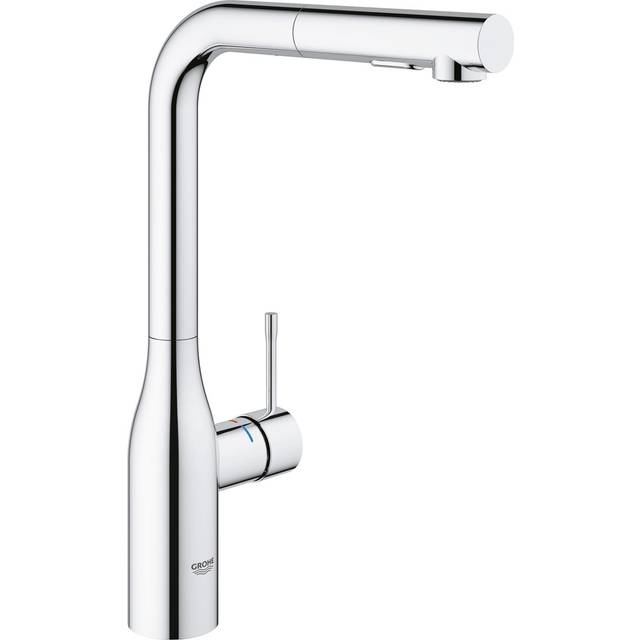 GROHE Essence | Disklådsblandare ettgrepp | Utdragbar dual-strålsamlarkontroll | Krom | 30270000