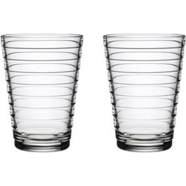 Aino Aalto Drinking Glass 33 cl 2-pack, Aqua