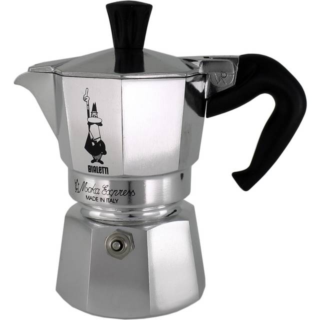 Bialetti – Moka Express: Klassisk Espressobryggare För Spishäll, Kokar Riktigt Italienskt Kaffe, Kaffebryggare Moka 4 Koppar (190 Ml), Aluminium, Silver