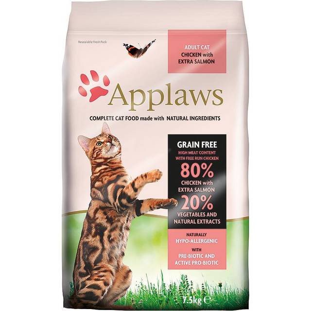 Applaws Dry food for cats, chicken and salmon/adult, 2 kg