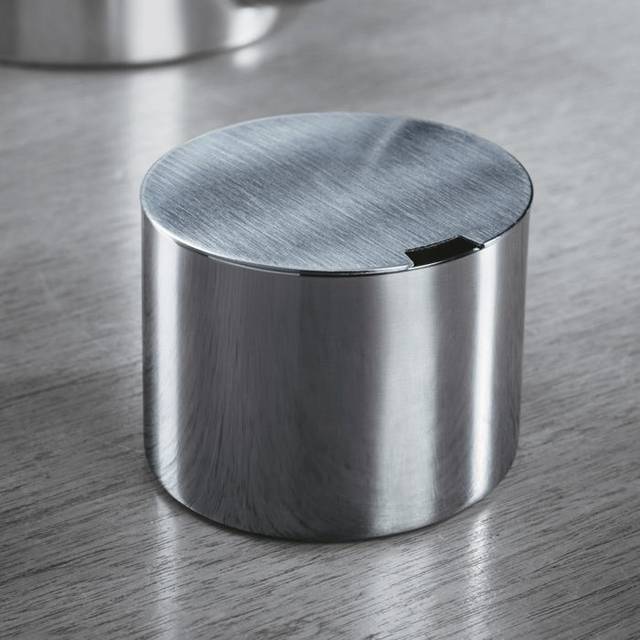 Stelton - Cylinda Line Sugar Bowl - edelstahl/matt poliert - stainless steel (5.5 x &#8960;7.5cm)