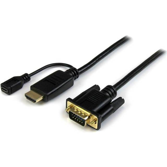 StarTech.com 3 m aktiv HDMI till VGA-omvandlarkabel – HDMI till VGA-adapter 300 cm – svart – 1920 x 1200/1080p