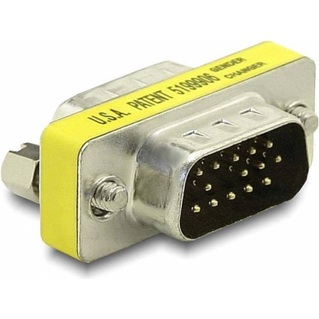 Delock 65010 VGA Adapter [1x D-SUB hane 15-pol - 1x D-SUB hane 15-pol] Silver