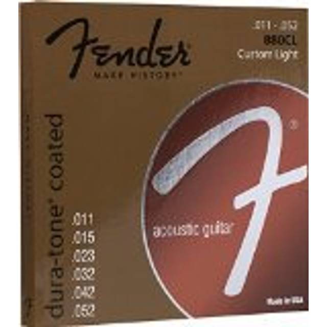 Fender 880CL 80/20 Dura-Tone Coated Acoustic Strings 11-52