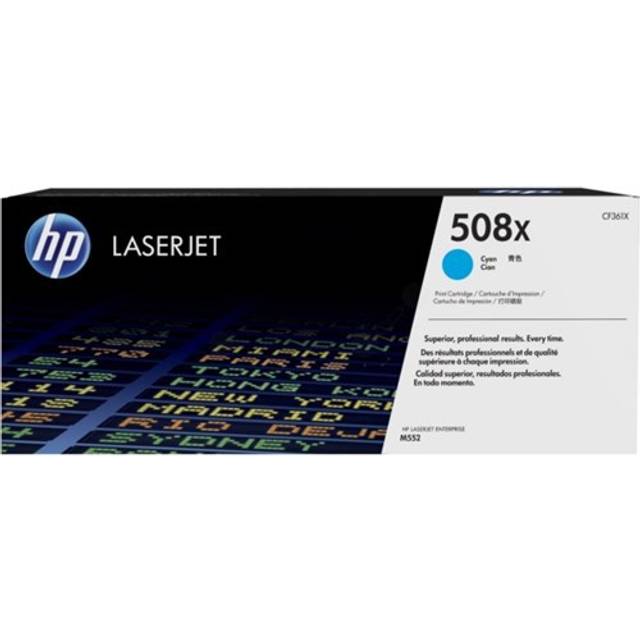 HP 508X (CF361X) cyan toner hög kapacitet (original)