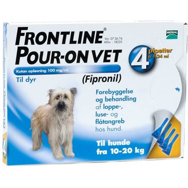 Frontline vet., spot-on, lösning 100 mg/ml Boehringer Ingelheim Animal Health 4 x 1,34 milliliter