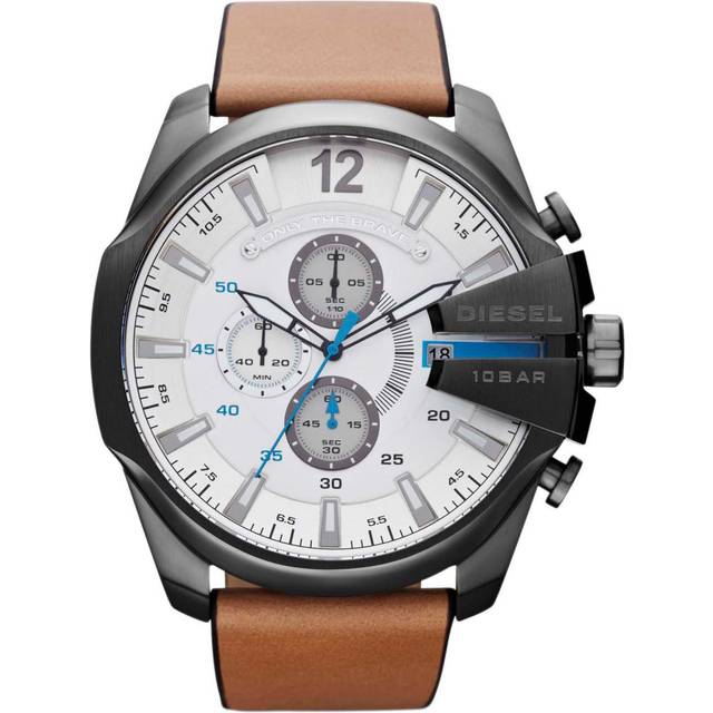 Diesel DZ4280 Mega Chief Brown Leather Men's Watch