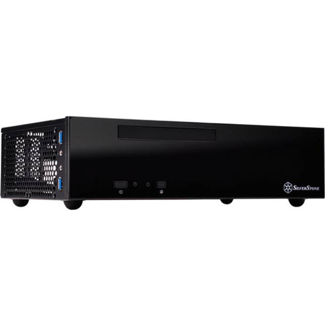 SilverStone SST-ML09B – Milo Mini-ITX kompakt HTPC skrivbordshölje, svart