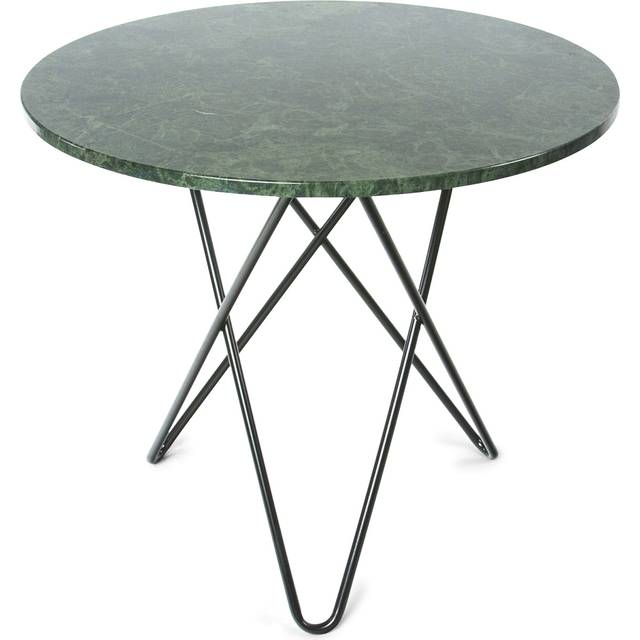 Ox Denmarq O Matbord 80 Cm Mässingsunderrede Grön - Matbord & Barbord Marmor Grön - OX30403-23