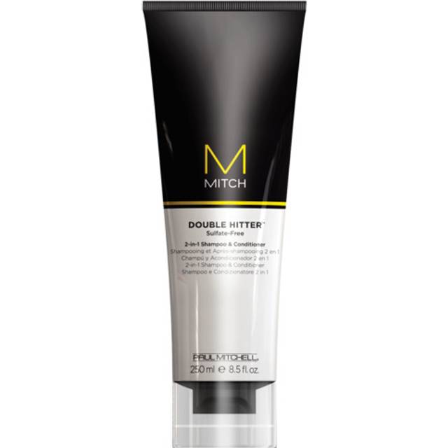 Paul Mitchell - Mitch Double Hitter 2-in-1 Shampoo and Conditioner 250ml for Men, sulphate-free