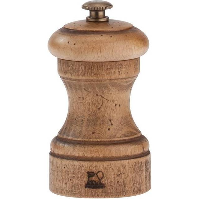 Manual Salt Mill in Aged Wood, 10cm Bistro Antique