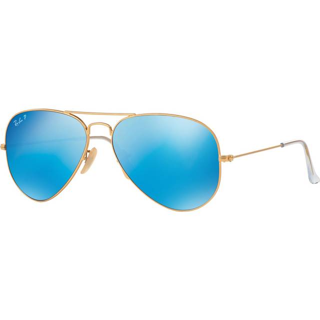 Ray-Ban Aviator large RB 3025 112/4L, AVIATOR Sunglasses, UNISEX, polarised, available with prescription - Gold