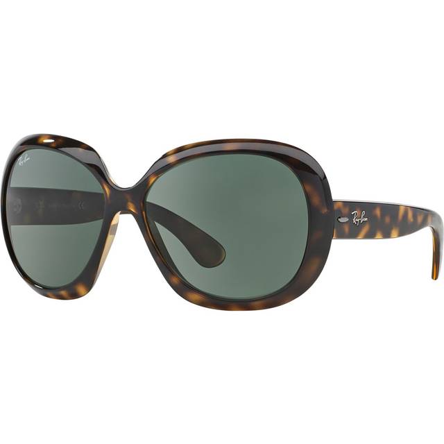 Ray Ban Jackie Ohh II Green Classic Butterfly Ladies Sunglasses RB4098 710/71 60 - Tortoise (Size 60-14)