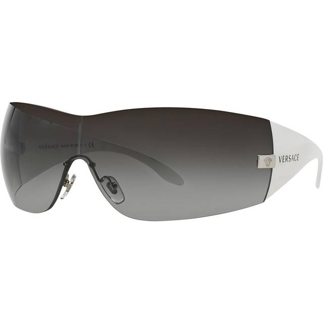Versace Kvinna VE2054 10008G Solglasögon Injicerad Silver Grå Fyrkantig Normal Skuggad