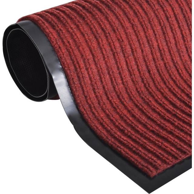 vidaXL Red PVC Door Mat 90 x 120 cm