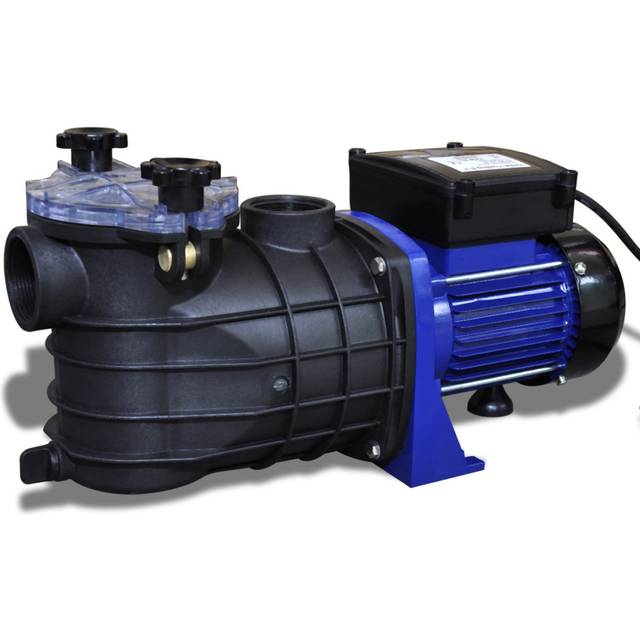 Poolpump elektrisk 500W blå