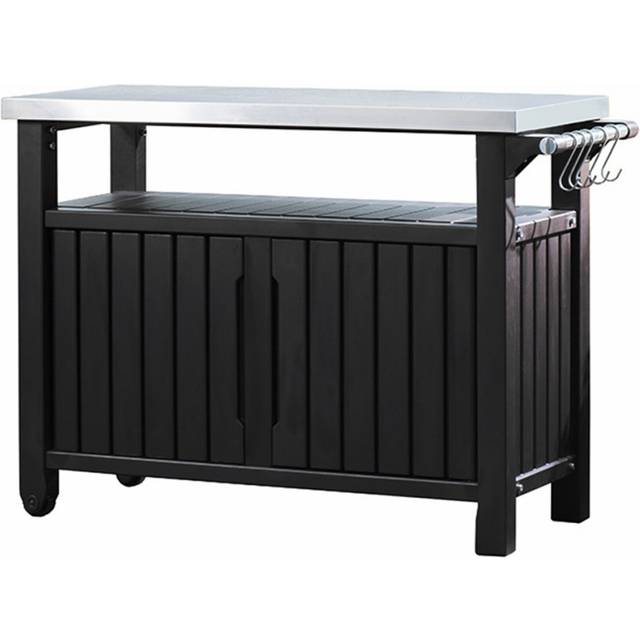 BBQ Table Garden Storage - Black