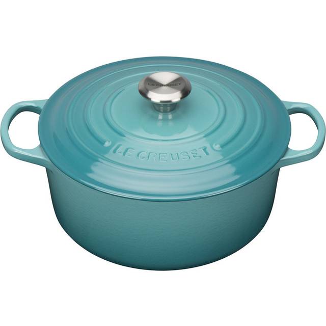 Le Creuset Signature Panna med Lock, Gjutjärn, Teal, Ø 26 cm