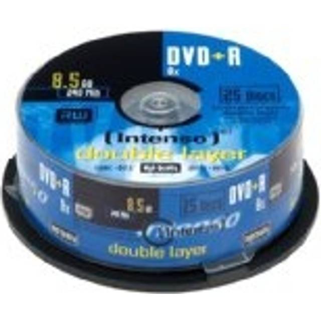 Intenso® DVD+R 8,5GB 8x Speed, Double layer - 25 st. På spindel