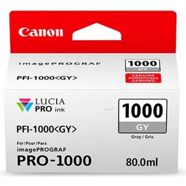 Compatible Canon PFI-1000GY Ink Cartridge - 0552C002 Gray - 80 ml