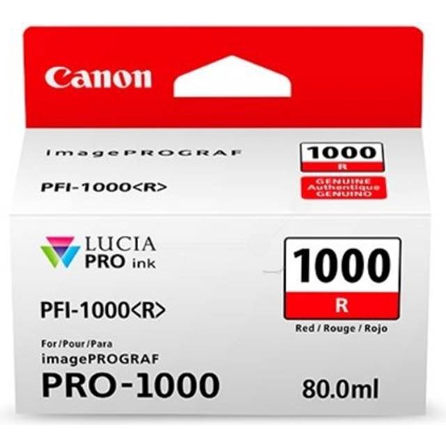 Compatible Canon PFI-1000R Ink Cartridge - 0554C002 Red - 80 ml