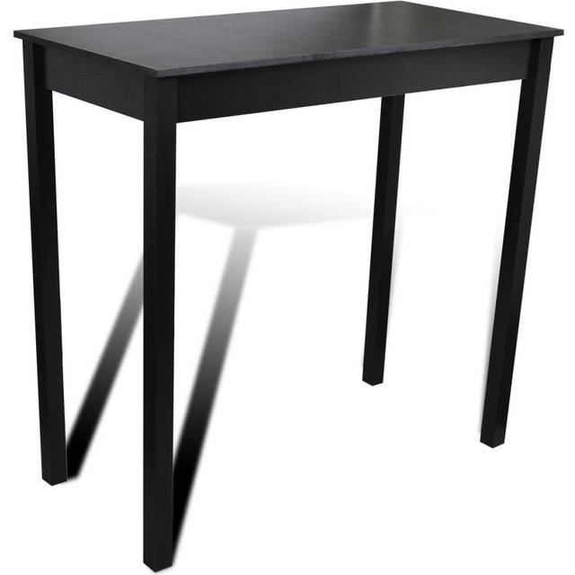 vidaXL Bar Table MDF Black 115x55x107cm Home Kitchen Dining Room Furniture