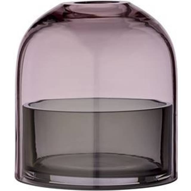 AYTM - Tota Lantern Ø 9,8cm - schwarz, rose/H 10,3cm x Ø 9,8cm (10.3 x &#8960;9.3cm)