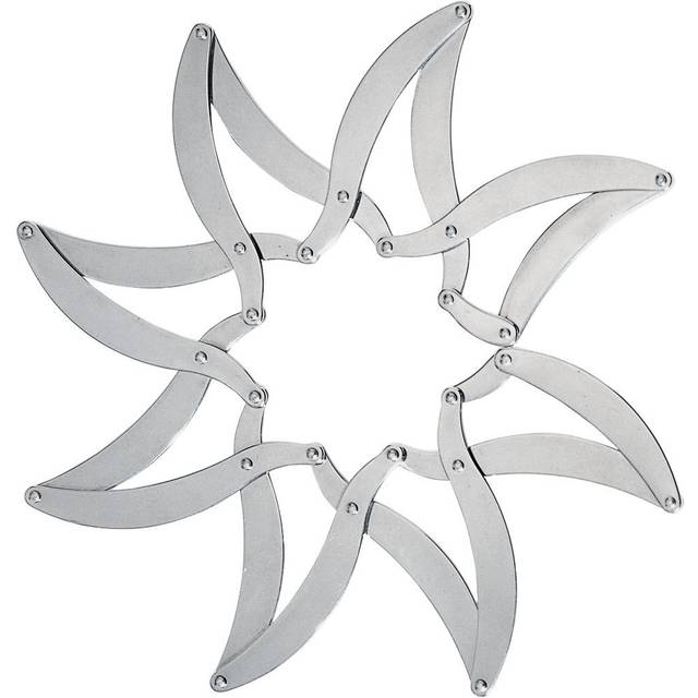 Augh Extensible Trivet - Silver;Silver (1.2cm X 24cm W X 24cm D)