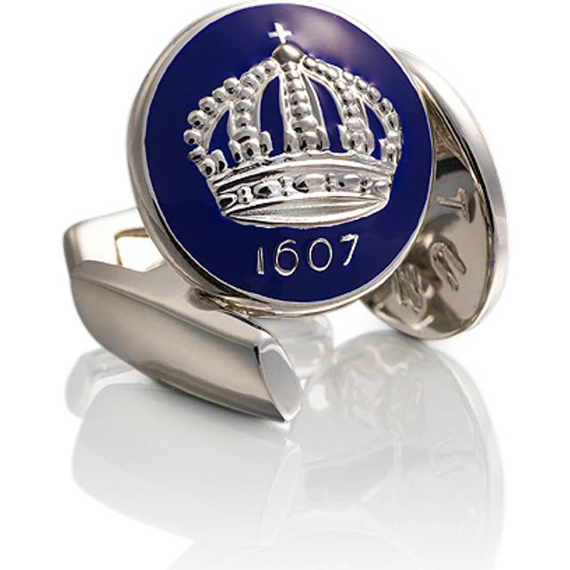 Manschettknappar The Crown, Royal Blue & Silver
